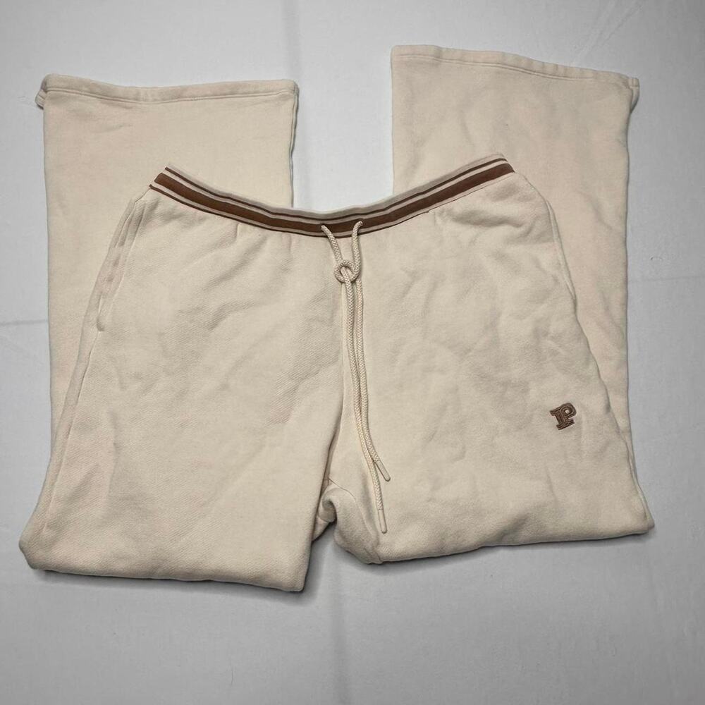 PINK Victorias Secret Size L Cream Pink Ivy Split Flared Super Comfy Stretchy